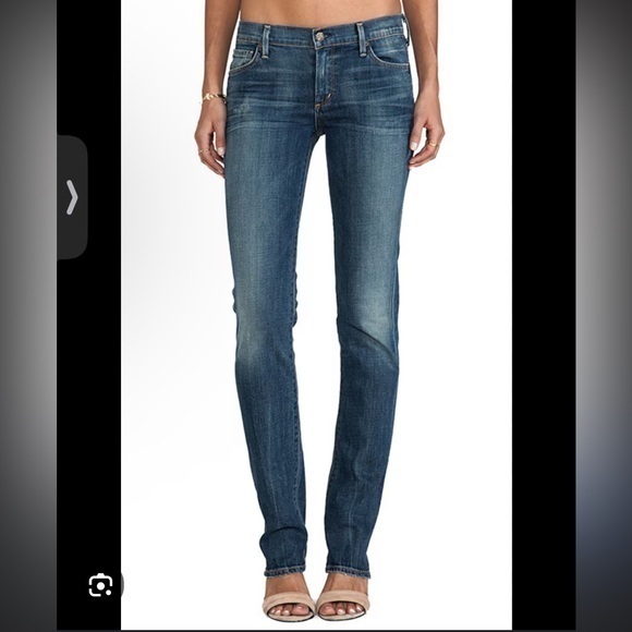 Citizens Of Humanity Coh Ava 142 Low Waist Straight Leg Stretch Jeans 28 $189